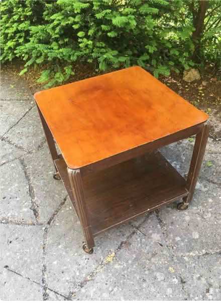 Photo of free Coffee table … on castors. Approx 2 ft square & 18 “ high. (Lambridge) #1