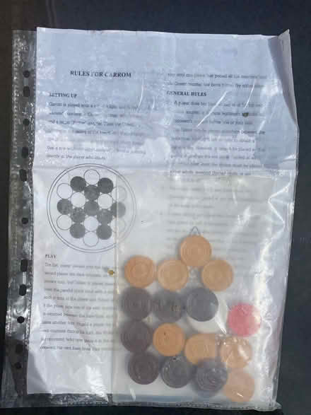 Photo of free Carrom Board with wooden coins (Salhouse NR13) #2