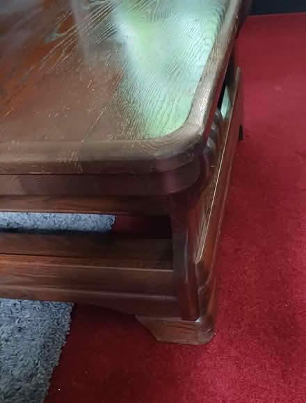 Photo of free Large wooden coffee table (Trewoon) #3