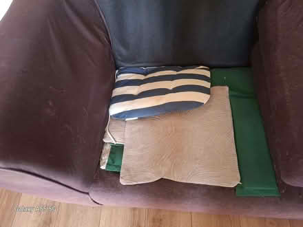 Photo of free L shaped 3 seater and 2 seater brown seatees (Woodhey CH42) #2