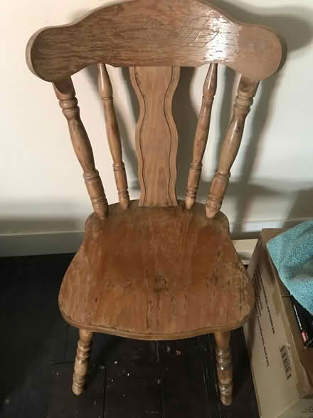 Photo of free 4 wooden dining chairs (Newtown RG1) #3
