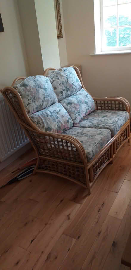 Photo of free 2 seater cane sofa (Petersfield, GU32) #1
