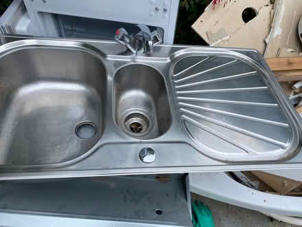 Photo of free Sink , drainer stainless steel with taps (Plainmoor TQ1) #2
