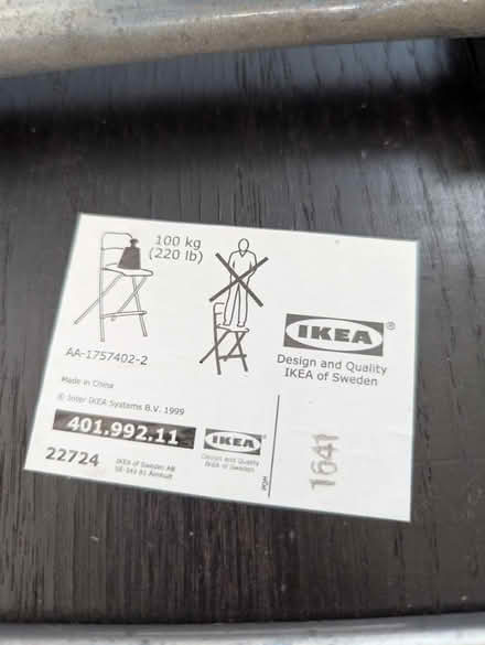 Photo of free 2x chairs (bar/breakfast table) (Corsham SN13) #2