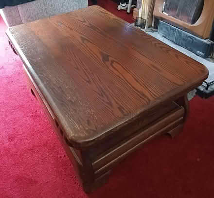 Photo of free Large wooden coffee table (Trewoon) #1
