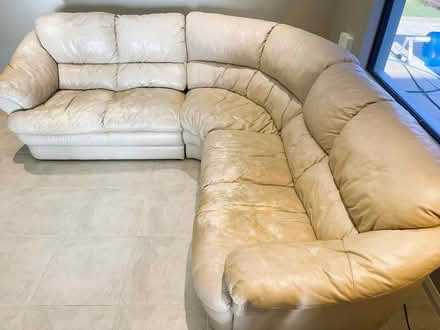 Photo of free High-Back Leather Sofa (Harrisdale 6112) #3