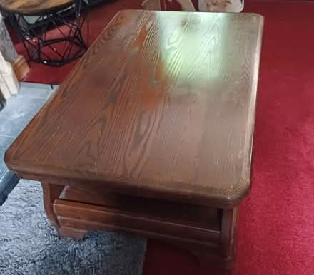 Photo of free Large wooden coffee table (Trewoon) #2