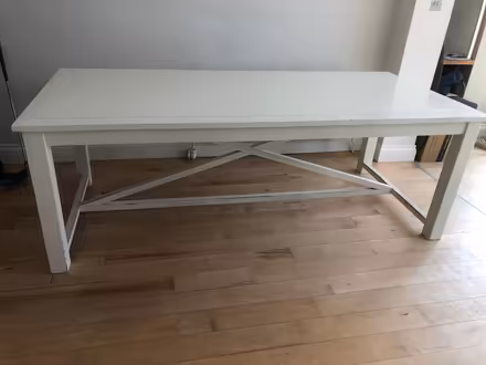 Photo of free 2.2m White dining table (Sandycove, Co. Dublin.) #2