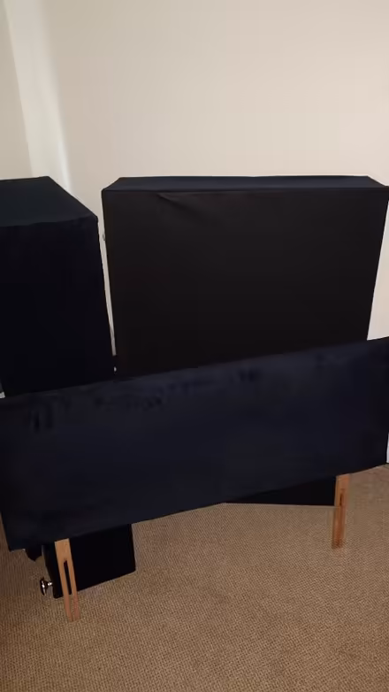 Photo of free Double divan bed base with storage and headboard (Buttershaw BD6) #1