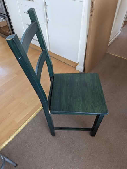 Photo of free Green wooden chair (Corsham SN13) #1