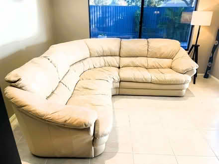Photo of free High-Back Leather Sofa (Harrisdale 6112) #2
