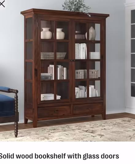 Photo of Solid wood bookcase with doors (Etobicoke) #1