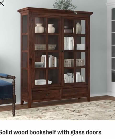 Photo of Solid wood bookcase with doors (Etobicoke) #1