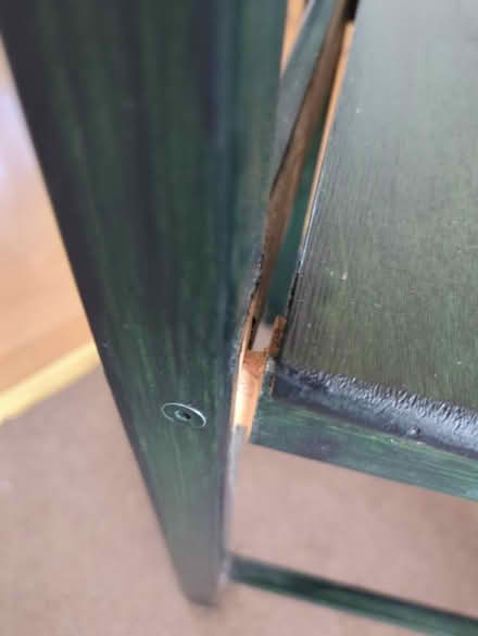 Photo of free Green wooden chair (Corsham SN13) #2