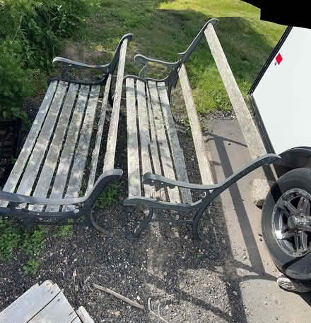 Photo of free Old lawn benches (Hills Beach Biddeford) #1