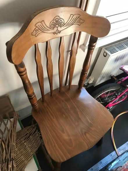 Photo of free 4 wooden dining chairs (Newtown RG1) #4