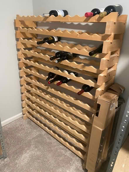 Photo of free Wooden stackable wine shelves (Lake Norman) #1