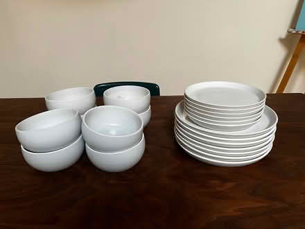 Photo of free White speckled dishes (Near Lansdowne Subway Station) #1