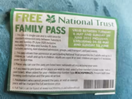 Photo of free Entry National Trust (Worcester) #1