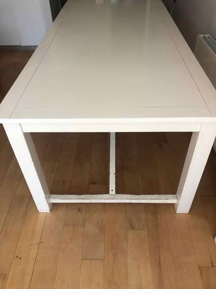 Photo of free 2.2m White dining table (Sandycove, Co. Dublin.) #1