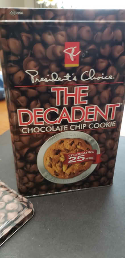 Photo of free PC Decadent cc cookie tin (Kenson Park) #1