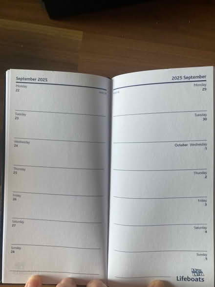 Photo of free Unused 2025 diary RNLI (Manor Gardens) #1