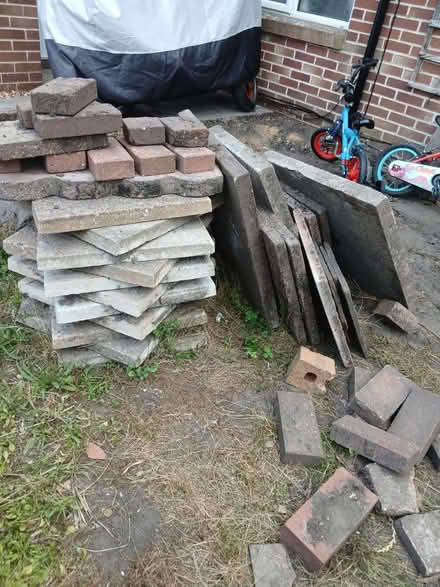 Photo of free Slabs, bricks,concrete edging etc (Canford Heath, BH17 8) #1