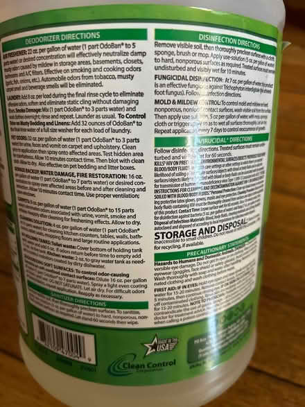 Photo of free OdoBan disinfectant (West Ridge - Peterson/Western) #3