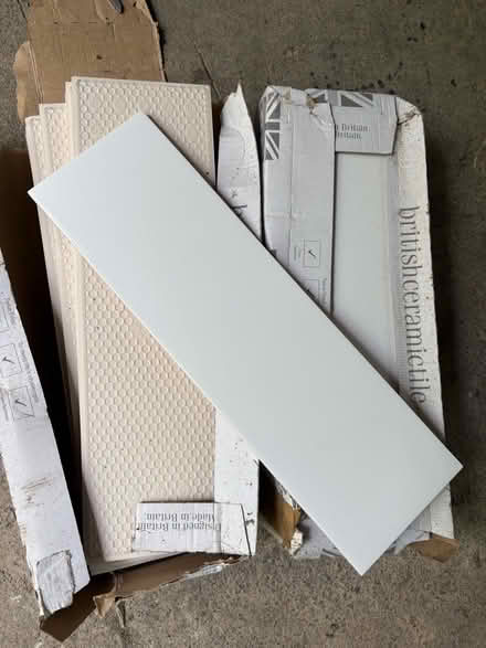 Photo of free 20cm x 50cm white wall tiles (Widcombe) #1