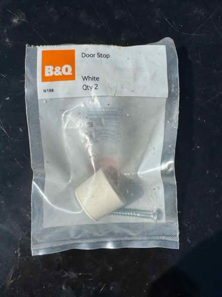 Photo of free B&Q White door stop x 1 (ONE) (Denmead) #1