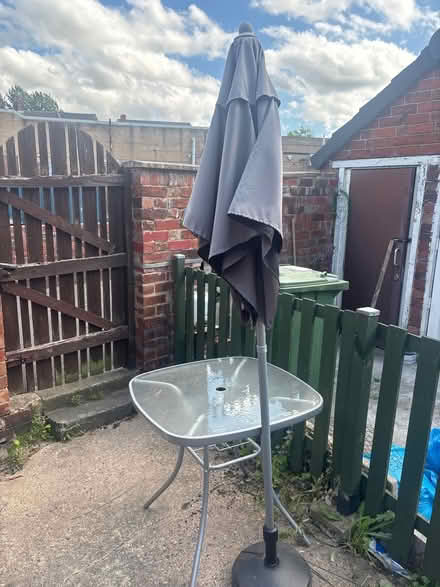 Photo of free Umbrella with table (WF9) #1