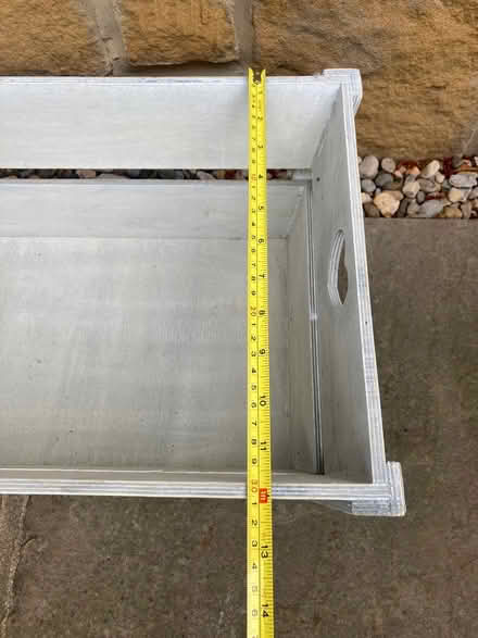 Photo of free Grey wooden storage crate (Stannington NE61) #2