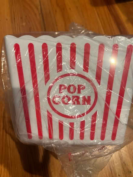 Photo of free Plastic popcorn container (Willow Glen/San Jose) #1
