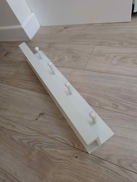 Photo of free White shelf coat hooks combo (Kidlington OX5) #1