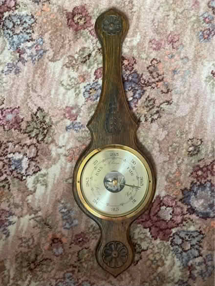 Photo of free Barometer & 2 vintage glass light shades (Skirwith CA10) #1