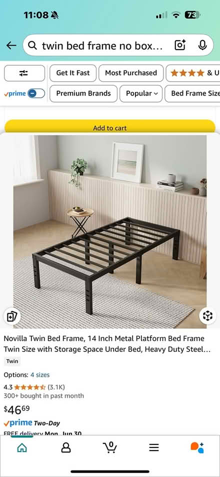 Photo of free Twin bed frames (Loxley) #1