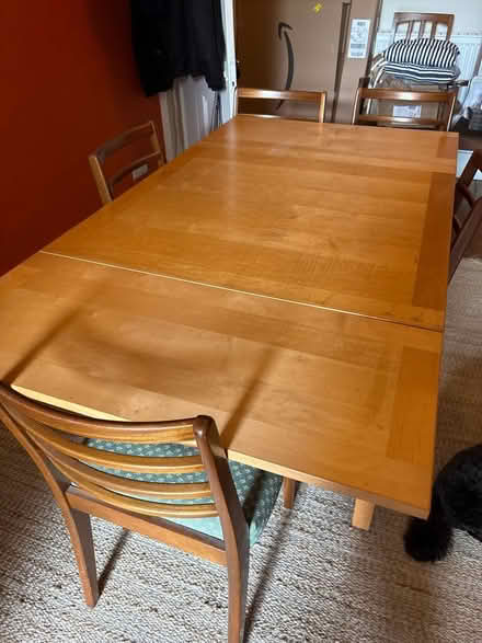 Photo of free Extendable table and 5 chairs (Greaves LA1) #1