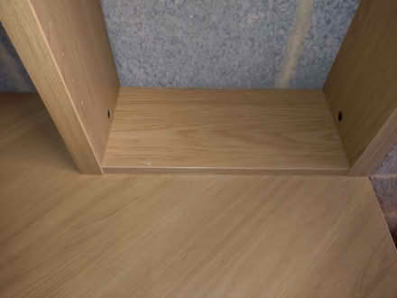Photo of free Ikea Micke corner desk, oak effect (Guiseley LS20) #2