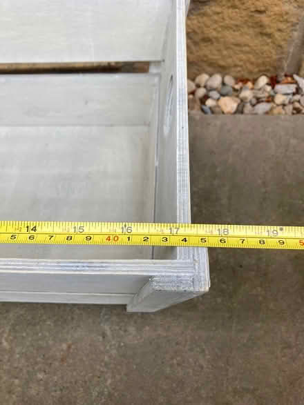 Photo of free Grey wooden storage crate (Stannington NE61) #4