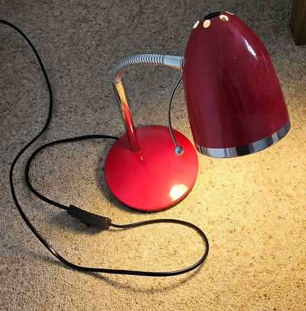 Photo of free Red desk lamp (Kennington OX1) #1