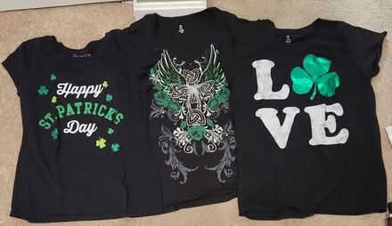 Photo of free 3 Women's St. Patrick's Day T-shirts, Size XL #1