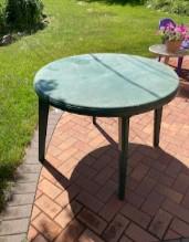 Photo of free Plastic outdoor round table (North side of Elmhurst) #1
