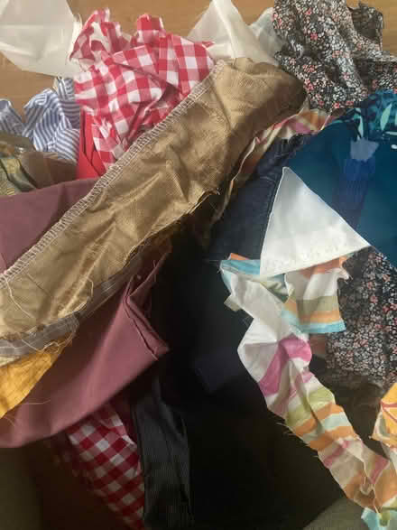 Photo of free Bag of fabric scraps (Upton CH2) #1