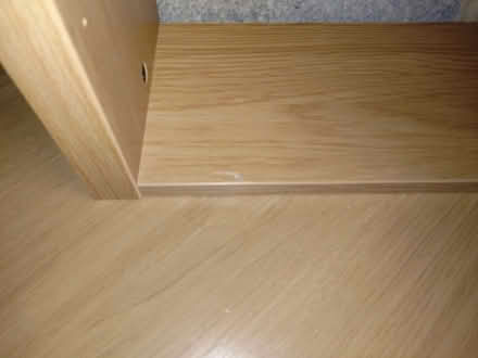 Photo of free Ikea Micke corner desk, oak effect (Guiseley LS20) #3