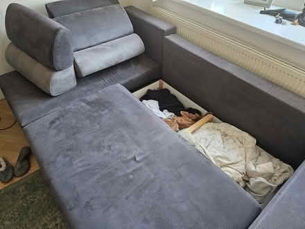 Photo of free L shaped Sofa Bed with Storage *tlc (Bexley DA5) #3