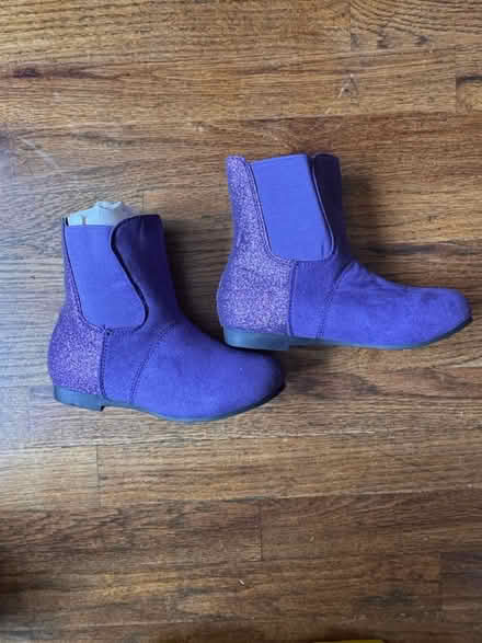Photo of free Purple Booties size 12 (Clason Point Bronx NY) #1
