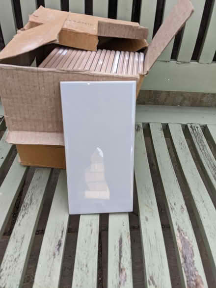Photo of free New grey ceramic wall tiles (Rayleigh near The Chase SS6) #1