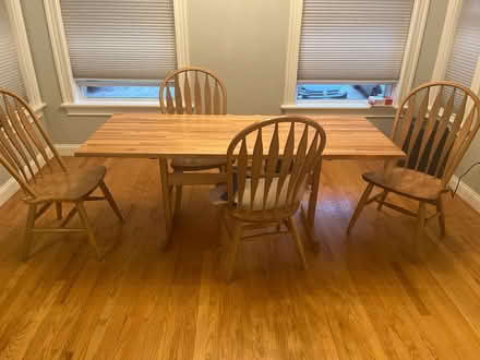Photo of free Dining Table + chairs (Davis Square) #1