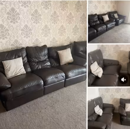 Photo of free 2 seater and a 3 seater sofa (Ls13) #1