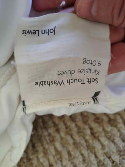 Photo of free John Lewis king size duvet (Hall Green B28) #2